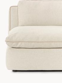 Modulares Ecksofa Felix mit Hocker, Bezug: 100 % Polyester Der strap, Gestell: Massives Kiefern- und Fic, Webstoff Hellbeige, B 300 x T 210 cm