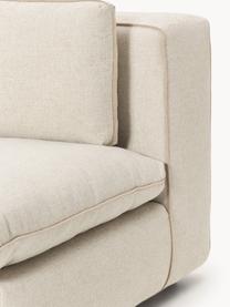 Modulares Ecksofa Felix mit Hocker, Bezug: 100 % Polyester Der strap, Gestell: Massives Kiefern- und Fic, Füße: Kunststoff Dieses Produkt, Webstoff Hellbeige, B 300 x T 210 cm