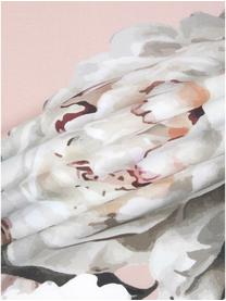 Katoensatijnen dekbedovertrek Blossom, Weeftechniek: satijn Draaddichtheid 210, Roze, 140 x 200 cm