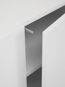 Aparador Anders, estilo moderno, Estructura: tablero de fibras de dens, Patas: metal con pintura en polv, Blanco, An 200 x Al 79 cm