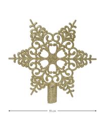 Puntale albero di Natale Adelle, Plastica, Dorato, Larg. 19 x Alt. 19 cm