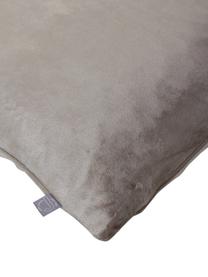 Samt-Kissenhüllen Nicole, 3er-Set, 100% Polyestersamt, Grau, Beige, Dunkelblau, B 50 x L 50 cm