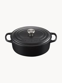 Ovale braadpan Signature Collection uit gietijzer, Geëmailleerd ijzer, Zwart, B 33 cm, 7,5 L