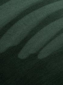 Fluweel gestoffeerde stoelen Lucie, 2 stuks, Bekleding: fluweel (polyester), Poten: metaal in walnoothoutlook, Groen, B 45 x D 57 cm