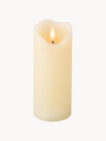 Candele a LED in cera Bona 2 pz, alt. 17 cm, Bianco crema, Ø 7 x Alt. 17 cm