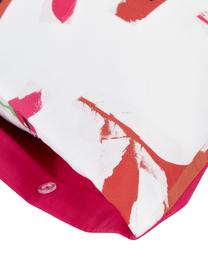 Fundas de almohada de satén de diseño Weyda, 2 uds., Blanco, rosa, An 50 x L 70 cm