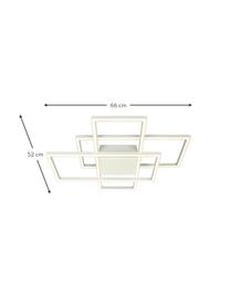 Plafón LED regulable New York, Estructura: metal recubierto, Blanco, An 66 x Al 9 cm