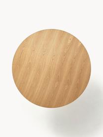 Ronde eettafel Menorca, Ø 100 cm, Tafelblad: MDF met essenhoutfineer, Essenhout, zwart, Ø 100 cm