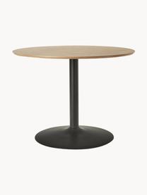 Okrúhly stôl Menorca, Ø 100 cm, Jaseňové drevo, čierna, Ø 100 cm