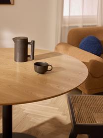 Kulatý jídelní stůl Menorca, různé velikosti, Jasanové dřevo, černá, Ø 100 cm