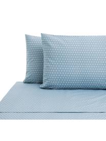 Set lenzuola in cotone Perun, Cotone

La biancheria da letto in cotone è piacevolmente morbida sulla pelle, assorbe bene l'umidità ed è adatta per chi soffre di allergie, Blu, bianco, 180 x 270 cm + 2 federe 50 x 80 cm