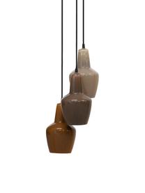 Cluster hanglamp Potterytöne, Beige- en bruintinten, Ø 30 x H 145 cm