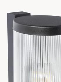 Outdoor wandlamp Coupar, Diffuser: kunststof, Zwart, Ø 13 x H 25 cm