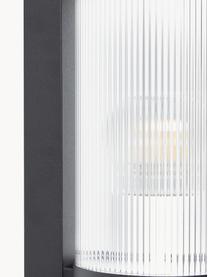 Aplique para exterior Coupar, Estructura: aluminio recubierto, Negro, Ø 13 x Al 25 cm