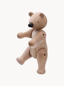 Figura decorativa de madera de roble artesanal Bär, Madera de roble, Madera clara, An 16 x Al 25 cm