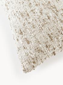 Housse de coussin 50x50 en tissu bouclé Talea, Tissu bouclé (92 % coton, 8 % polyester)

Le bouclé est une matière qui se caractérise par sa texture aux courbes irrégulières. La surface caractéristique est créée par des boucles tissées de fils différents qui confèrent au tissu une structure unique. La structure bouclée a un effet à la fois isolant et moelleux, ce qui rend le tissu particulièrement douillet, Vert olive, blanc cassé, larg. 50 x long. 50 cm