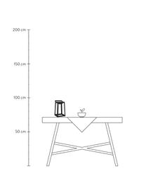 Solar outdoor tafellamp Tippy, Lampenkap: kunststof, Zwart, L 15 x H 31 cm