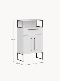 Bad-Midischrank Rosalie, B 65 cm, Weiß, B 65 x H 113 cm