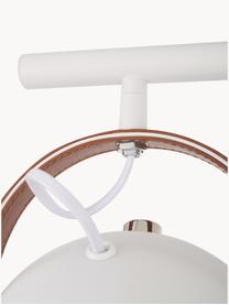 Faretti da soffitto stile nordico Bow, Paralume: metallo verniciato, Baldacchino: metallo verniciato, Bianco, Larg. 76 x Alt. 28 cm