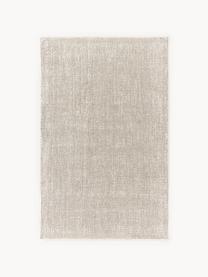 Ručně tkaný koberec s nízkým vlasem Mansa, 56 % vlna s certifikací RWS, 44 % viskóza, Béžová, krémově bílá, Š 80 cm, D 150 cm (velikost XS)