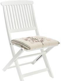 Cojín de asiento Luca, estilo étnico, Funda: 100% algodón, Rosa, beige, blanco, An 40 x L 40 cm