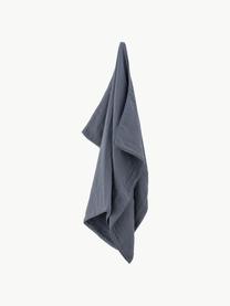 Coperta in cotone Agnes, 100% cotone, Grigio-blu, Larg. 80 x Lung. 100 cm