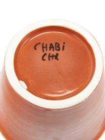 Tazza fatta a mano stile marocchino con dettagli dorati Beldi, Ceramica, Terracotta, crema, oro, Ø 8 x Alt. 11 cm