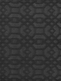 Kissenhülle Feliz mit grafischem Muster, 60% Baumwolle, 40% Polyester, Anthrazit, B 30 x L 50 cm