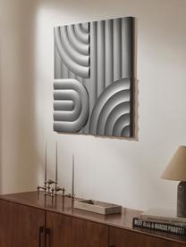 Decorazione da parete Massimo, Pannello MDF (fibra a media densità), Grigio scuro, Larg. 80 x Alt. 80 cm