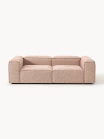 Modulares Sofa Lennon (3-Sitzer) aus Leinen-Mix, Bezug: 50 % Viskose, 25 % Leinen, Gestell: Fichtenholz, Sperrholz, m, Leinen-Mix Rostrot, B 238 x T 119 cm