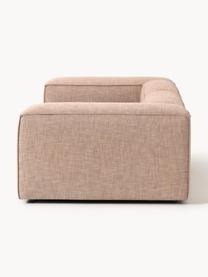 Modulares Sofa Lennon (3-Sitzer) aus Leinen-Mix, Bezug: 50 % Viskose, 25 % Leinen, Gestell: Fichtenholz, Sperrholz, m, Füße: Kunststoff Dieses Produkt, Leinen-Mix Rostrot, B 238 x T 119 cm