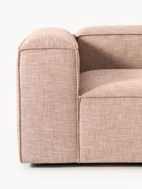 Modulares Sofa Lennon (3-Sitzer) aus Leinen-Mix, Bezug: 50 % Viskose, 25 % Leinen, Gestell: Fichtenholz, Sperrholz, m, Leinen-Mix Rostrot, B 238 x T 119 cm