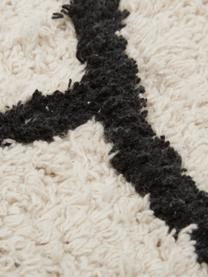Teppich Face mit abstrakter Zeichnung, Beige, Schwarz, B 90 x L 150 cm (Grösse XS)