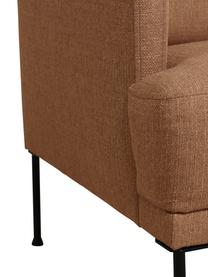 Sillón Fluente, Tapizado: 100% poliéster Alta resis, Estructura: madera de pino maciza, Patas: metal con pintura en polv, Tejido marrón claro, An 74 x F 85 cm
