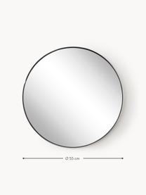 Miroir mural rond Lacie, Argenté, Ø 55 cm