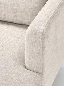 Sofa fauteuil Adrian, Bekleding: 47% viscose, 23% katoen, , Frame: multiplex, Poten: eikenhout, geolied Dit pr, Geweven stof lichtbeige, B 90 x D 95 cm