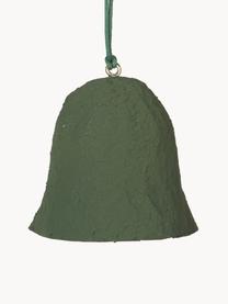 Ciondoli per albero di Natale Pulp 4 pz, Polpa di cotone, Verde scuro, Ø 6 x Alt. 6 cm