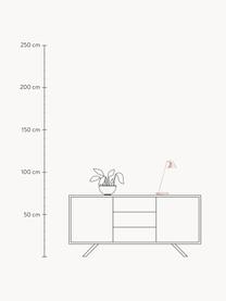 Dimmbare LED-Schreibtischlampe NJP, Lampenschirm: Aluminium, beschichtet, Hellrosa, Ø 16 x H 42 cm