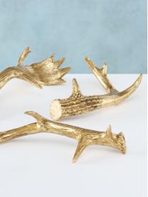 Set de piezas decorativas astas Geweih, 3 uds., Resina, Dorado, Set de diferentes tamaños