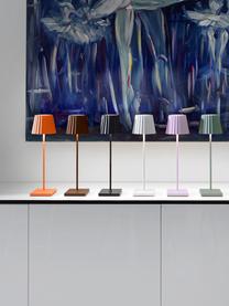 Lampada da tavolo dimmerabile da esterno Trellia, Paralume: alluminio verniciato, Base della lampada: alluminio verniciato, Arancione, Ø 15 x Alt. 38 cm