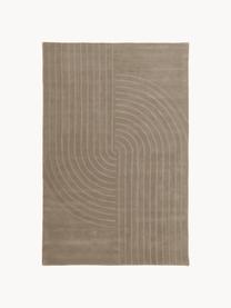 Ručne tuftovaný vlnený koberec Mason, Sivobéžová, Š 200 x D 300 cm (veľkosť L)