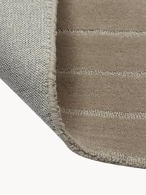 Tapis laine taupe tufté main Mason, Taupe, larg. 200 x long. 300 cm (taille L)