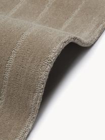 Alfombra artesanal de lana Mason, Parte superior: 100% lana, Reverso: 100% algodón Las alfombra, Gris pardo, An 200 x L 300 cm (Tamaño L)