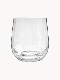 Mondgeblazen Bubble waterglazen met decoratieve luchtbellen, 4 stuks, Mondgeblazen glas, Transparant, Ø 9 x H 10 cm, 250 ml