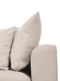 Grosses Ecksofa Zach in Beige, Bezug: Polypropylen Der hochwert, Webstoff Beige, B 300 x T 213 cm, Eckteil links