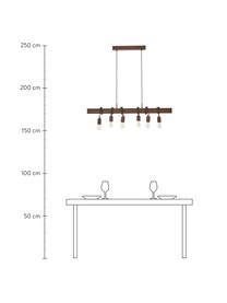 Grande suspension industrielle Townshend, Brun, larg. 101 x haut. 22 cm