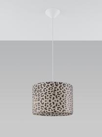 Pendelleuchte Freesco, Lampenschirm: Kunststoff (PVC), Beige, Schwarz, Ø 30 x H 82 cm