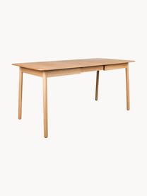 Table extensible en bois de frêne Glimps, 120 - 162 x 80 cm, Bois de frêne, larg. 120 - 162 x prof. 80 cm