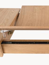 Tavolo allungabile in legno di frassino Glimps, 120 - 162 x 80 cm, Gambe: legno di frassino massicc, Legno di frassino, Larg. 120/162 x Prof. 80 cm