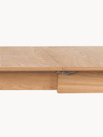Mesa de comedor extensible de madera de fresno Glimps, 120-162 x 80 cm, Patas: madera de fresno maciza, Tablero: de fibras de densidad med, Madera de fresno, An 120/160 x F 80 cm
